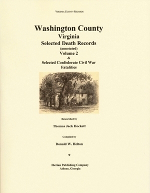 WASHINGTON COUNTY, VIRGINIA SELECTED DEATH RECORDS, VOL. 2