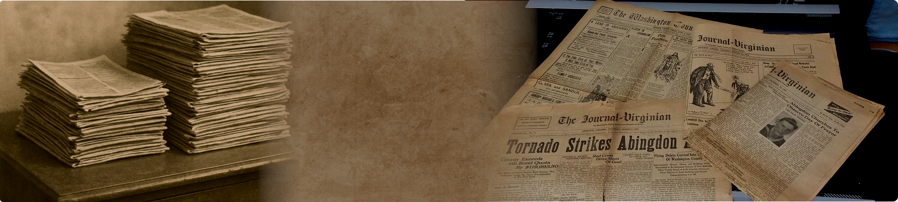 Newspaper Database Search Banner